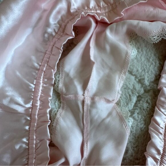 Victoria's Secret | Blush Pink Silky Lace Trim Sleep Shorts | Size Small - Picture 7 of 14